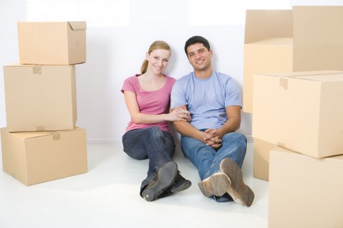 Organised unpacking of kitchen and home essentials after relocation
