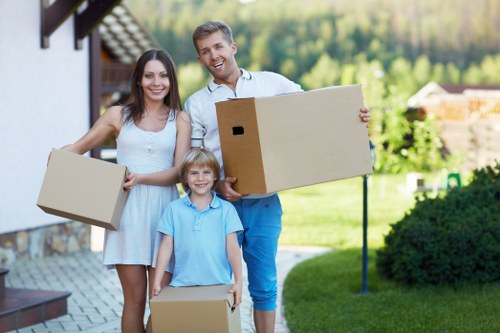Removal team preparing a local move in Elephant and Castle