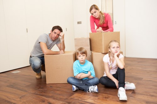 Packing and loading furniture for a South London home relocation