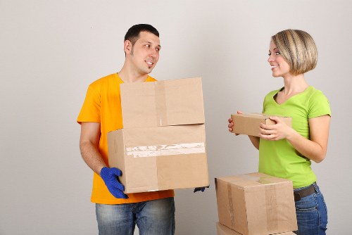 Team using protective equipment during a move